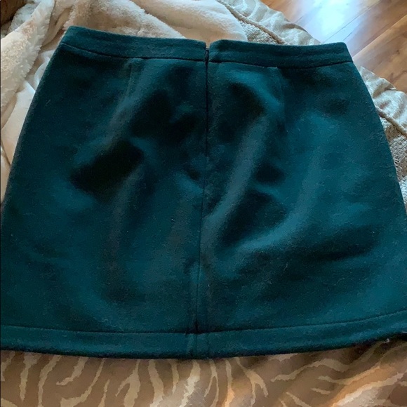 Green wool skirt J Crew - Picture 3 of 3